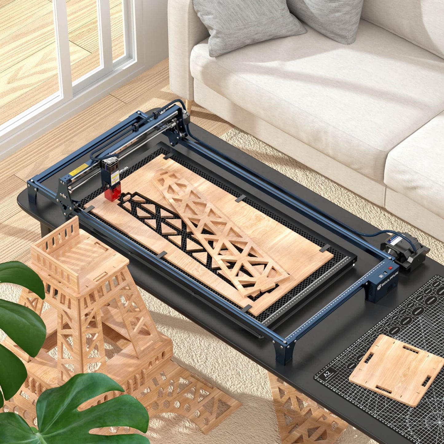 SCULPFUN H3 Laser Cutting Honeycomb Panel Workbench 400x800mm