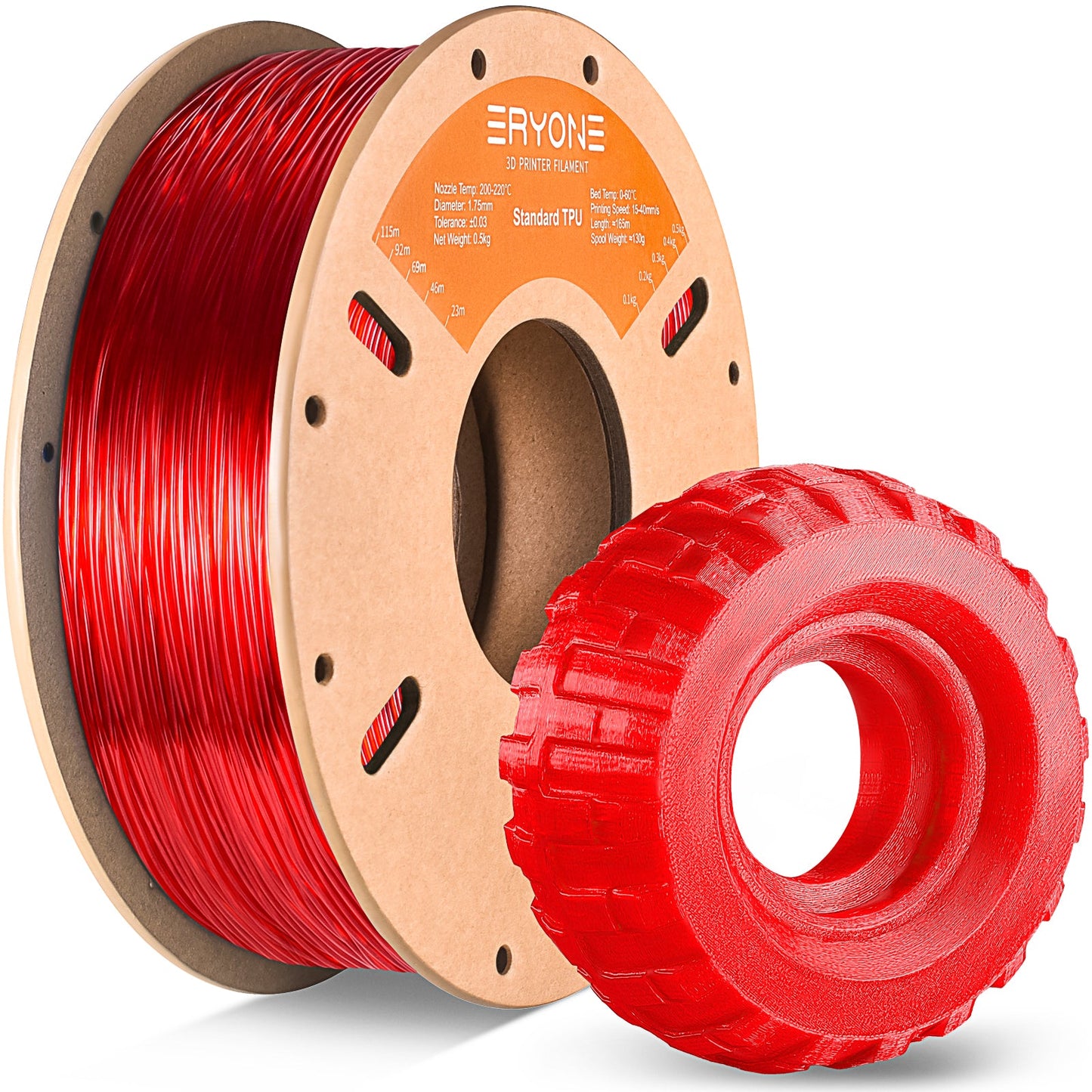 TPU Filament - 1.75mm±0.03mm (0.5kg & 1kg)