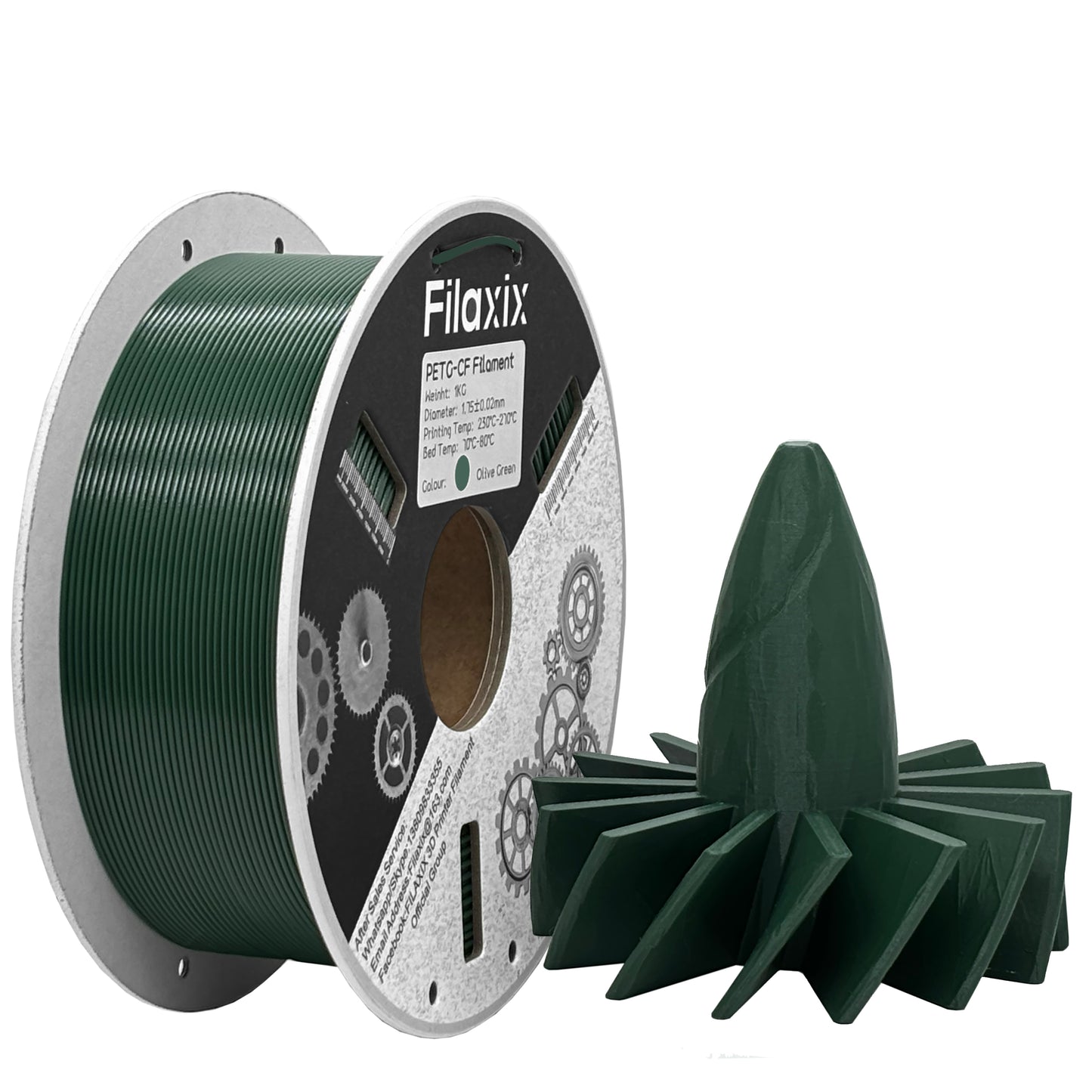 PETG-CF - PETG renforcé de fibres de carbone - Filaxix