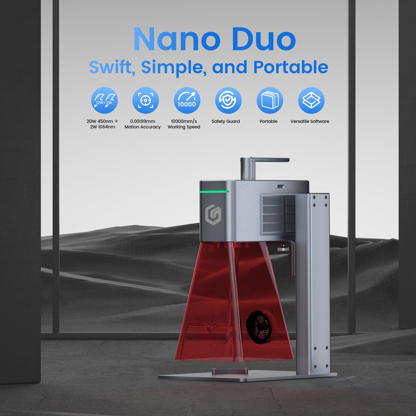 Longer Nano Duo - Graveur laser IR 20 W et 2 W