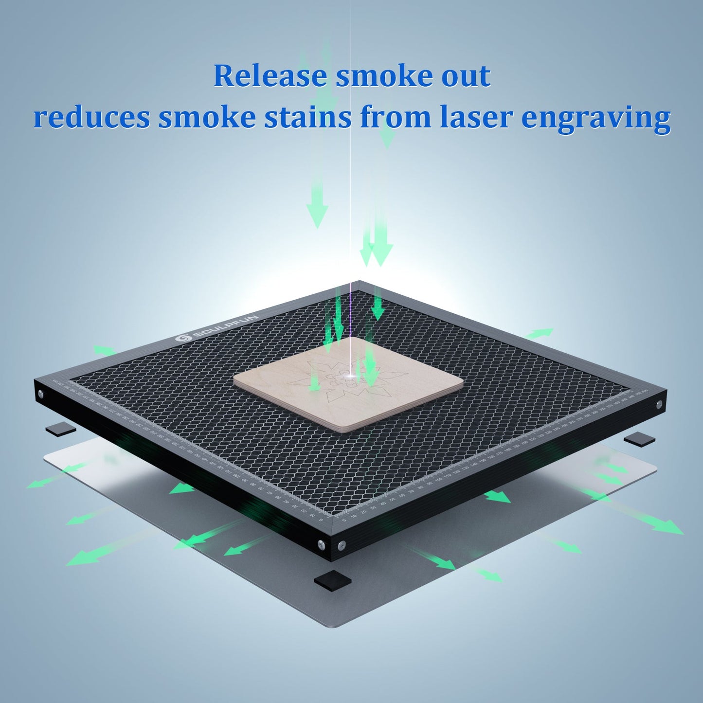 SCULPFUN 350x350mm Laser Cutting Honeycomb Working Panel