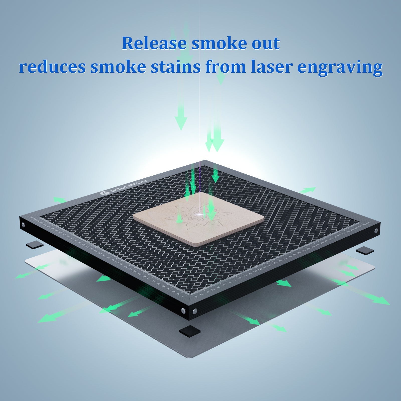 SCULPFUN 350x350mm Laser Cutting Honeycomb Working Panel