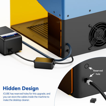 SCULPFUN iCube Laser Engraver Honeycomb Panel & 15L/Min Air Pump Kit