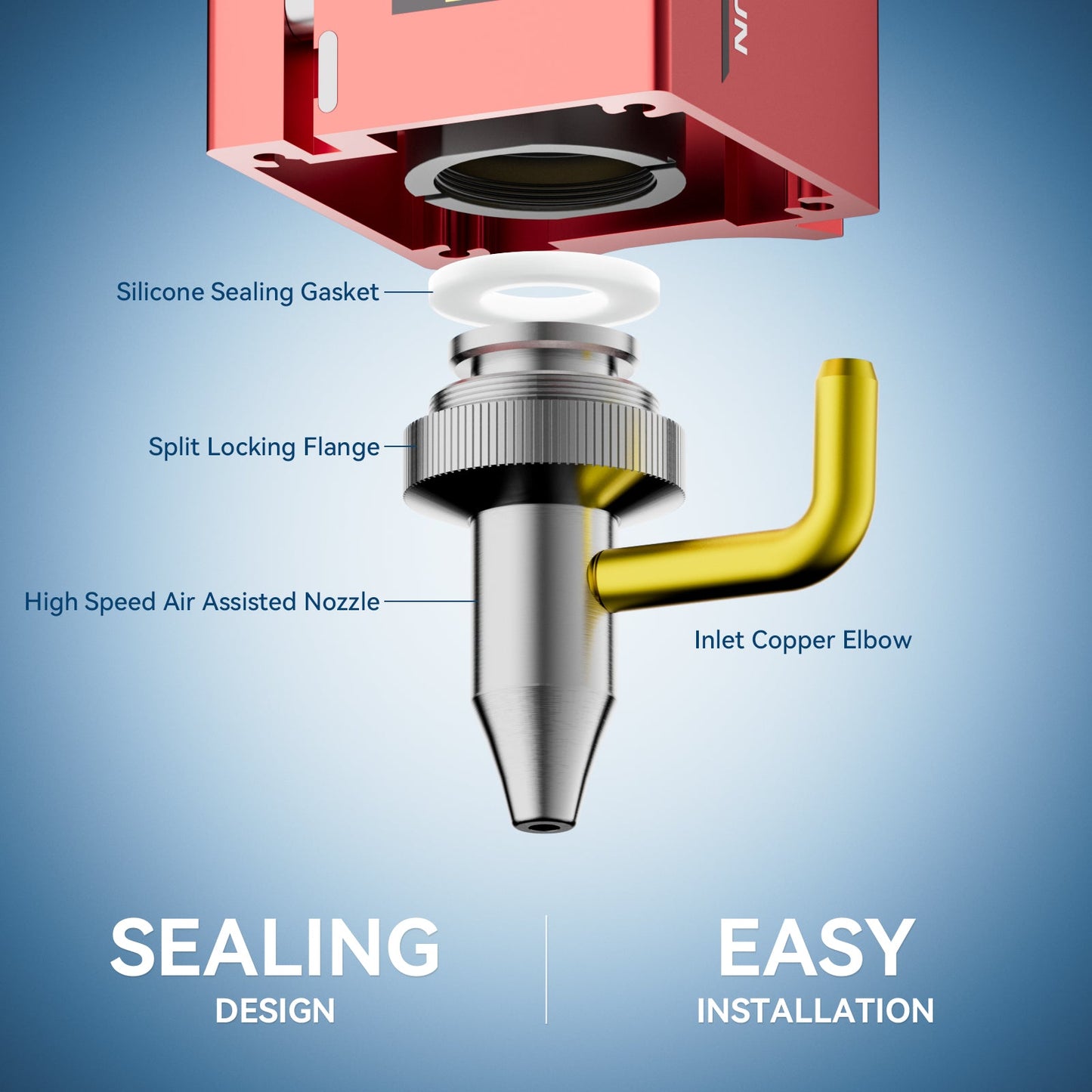 SCULPFUN iCube Laser Engraver Honeycomb Panel & 15L/Min Air Pump Kit