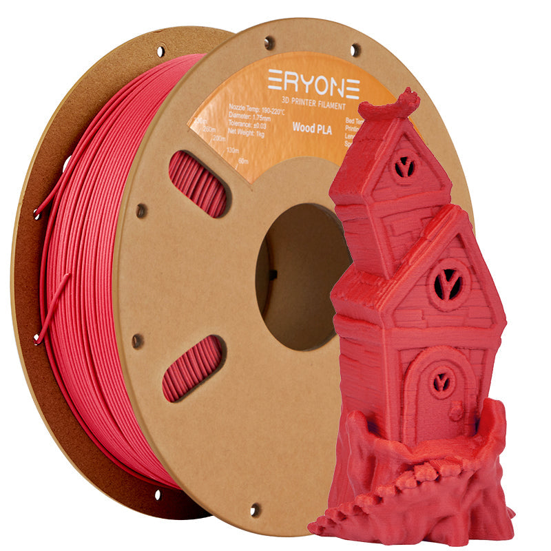 PLA Wood Filament - 1.75mm±0.03mm (1kg)