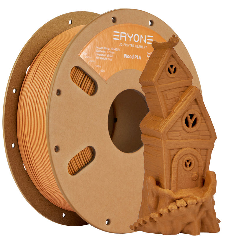 PLA Wood Filament - 1.75mm±0.03mm (1kg)