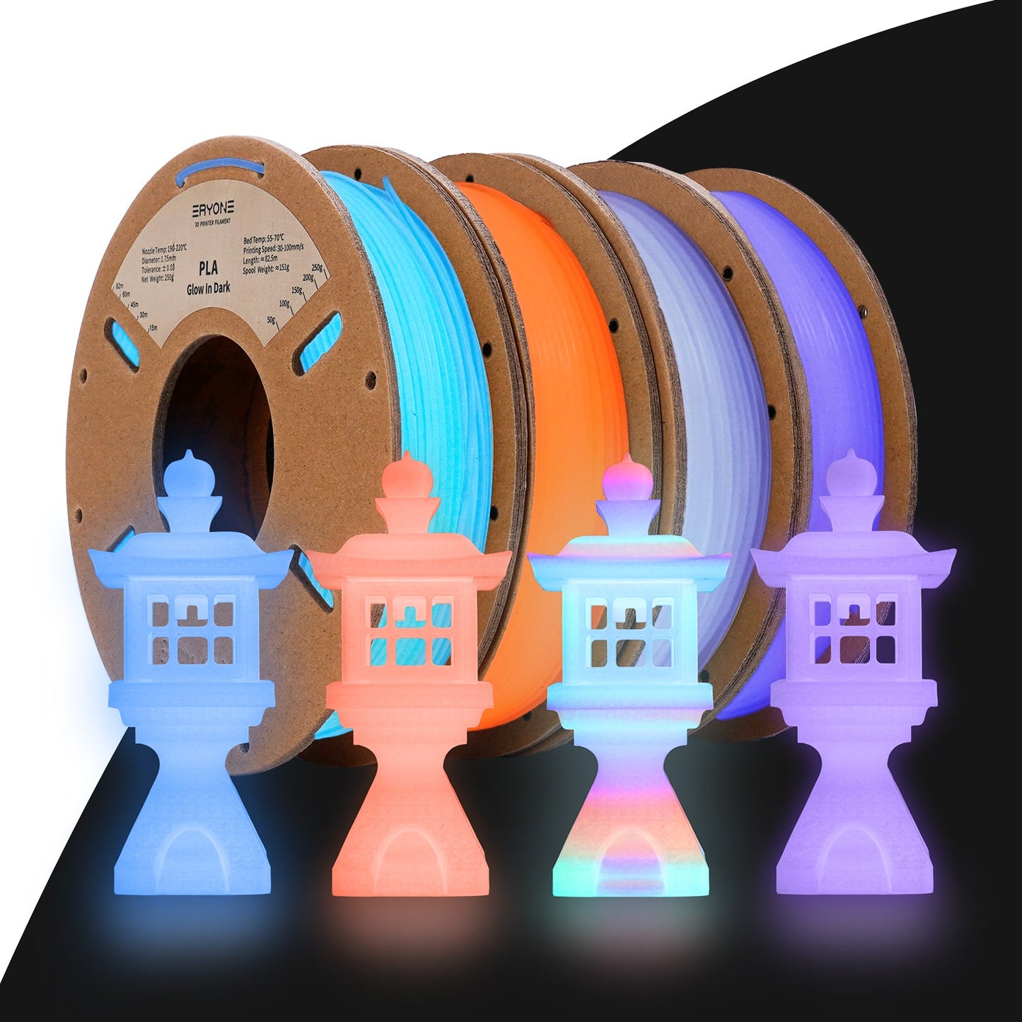 PLA Luminous Filament - 1.75mm±0.03mm (1kg)