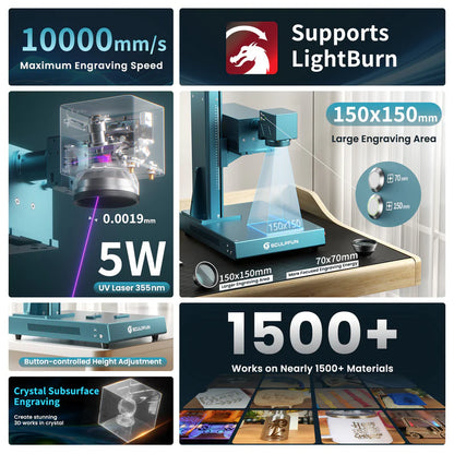 Graveur laser Sculpfun SF-A9 - 20 W