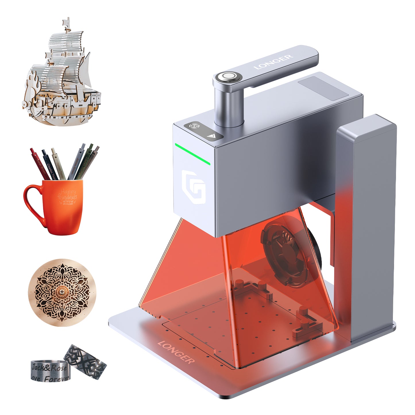 Nano allongé - Graveur laser 6W