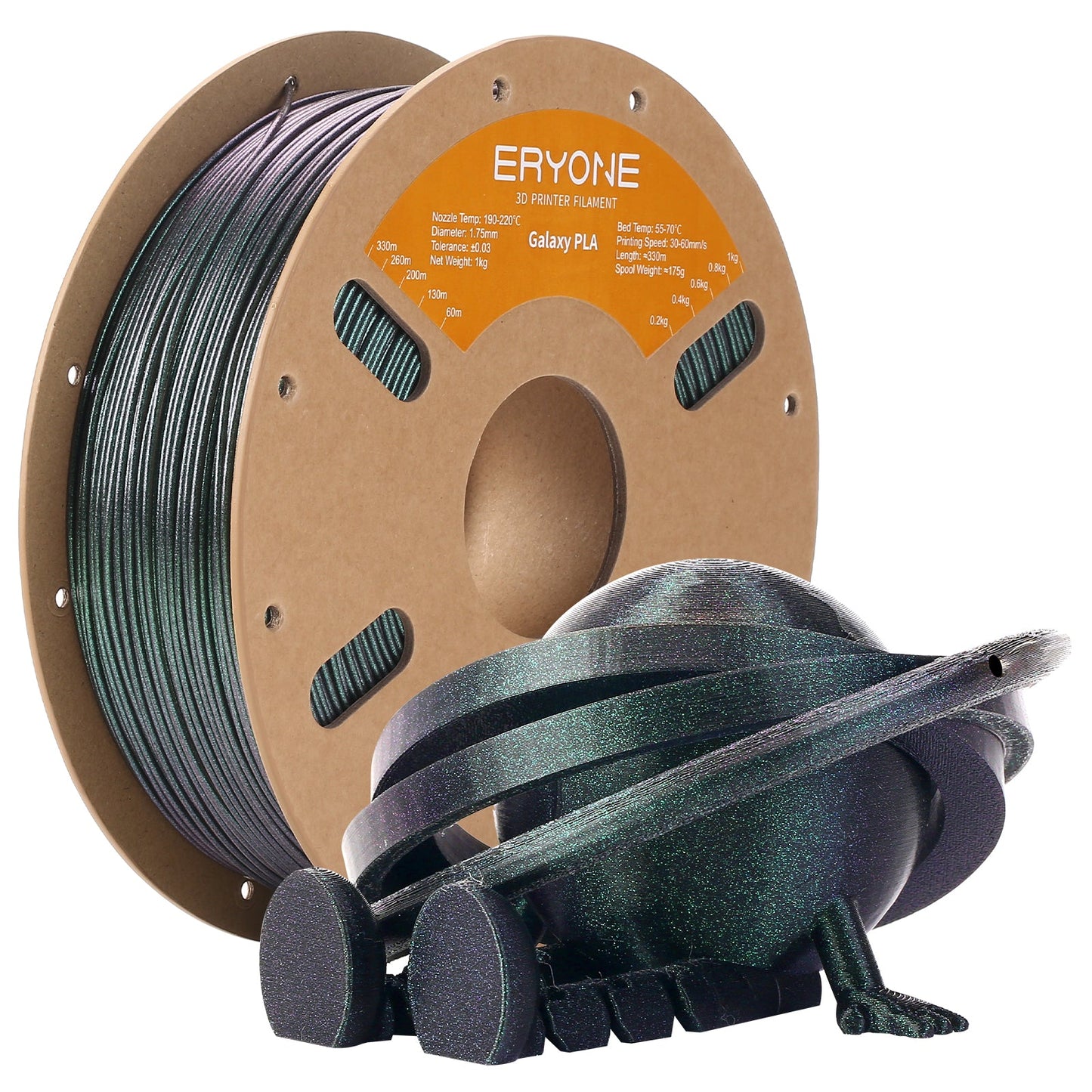 PLA Galaxy Sparkly Glitter Filament - 1.75mm±0.03mm (1kg)