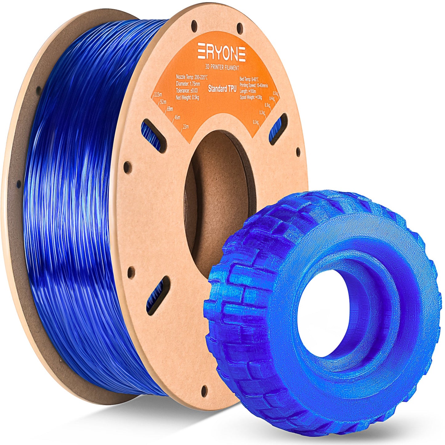 TPU Filament - 1.75mm±0.03mm (0.5kg & 1kg)