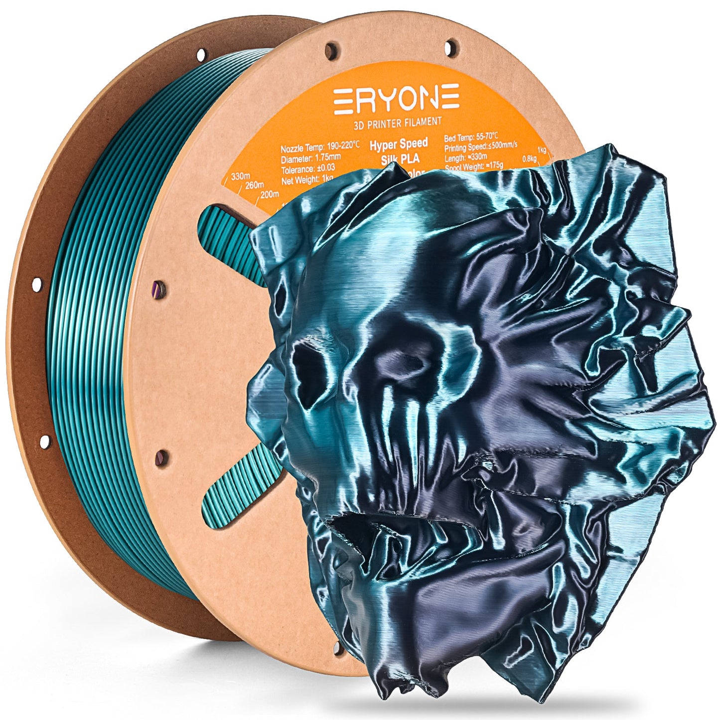 PLA Silk High-Speed Dual-Color Filament - 1.75mm±0.03mm (1kg)