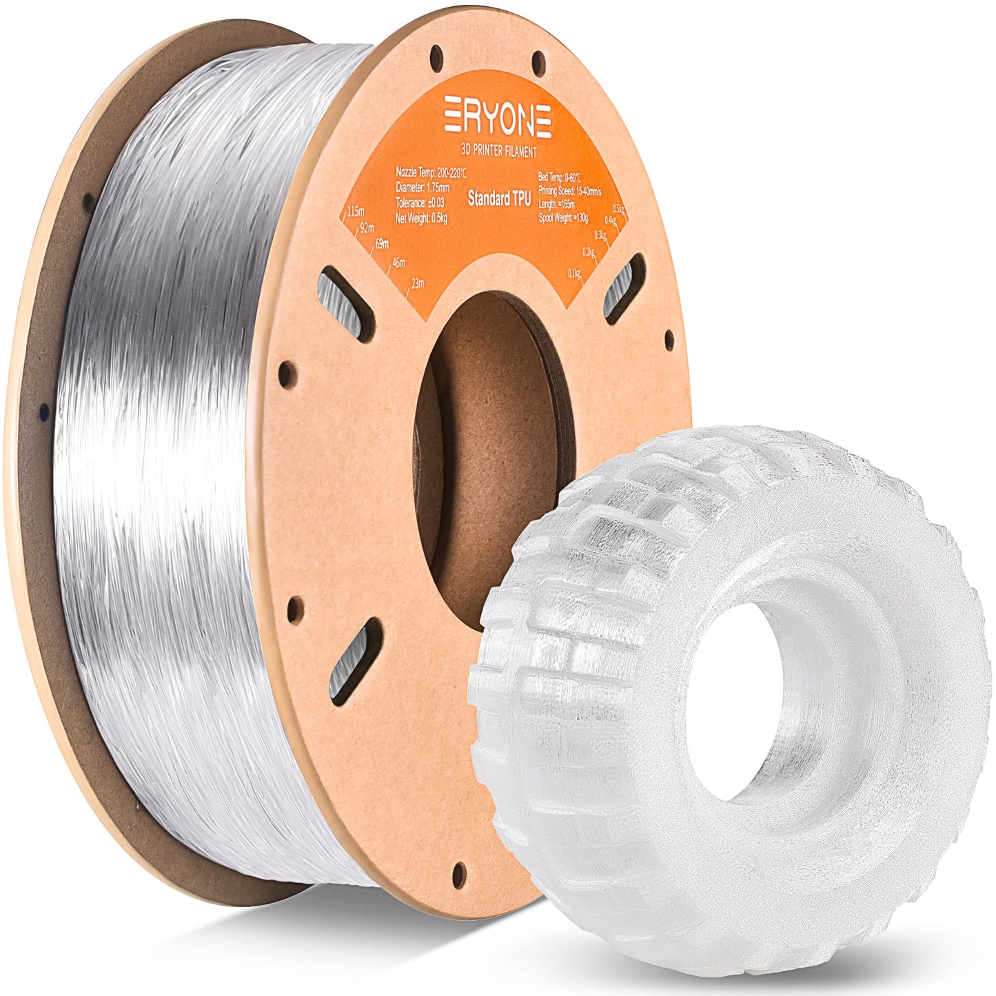 TPU Filament - 1.75mm±0.03mm (0.5kg & 1kg)