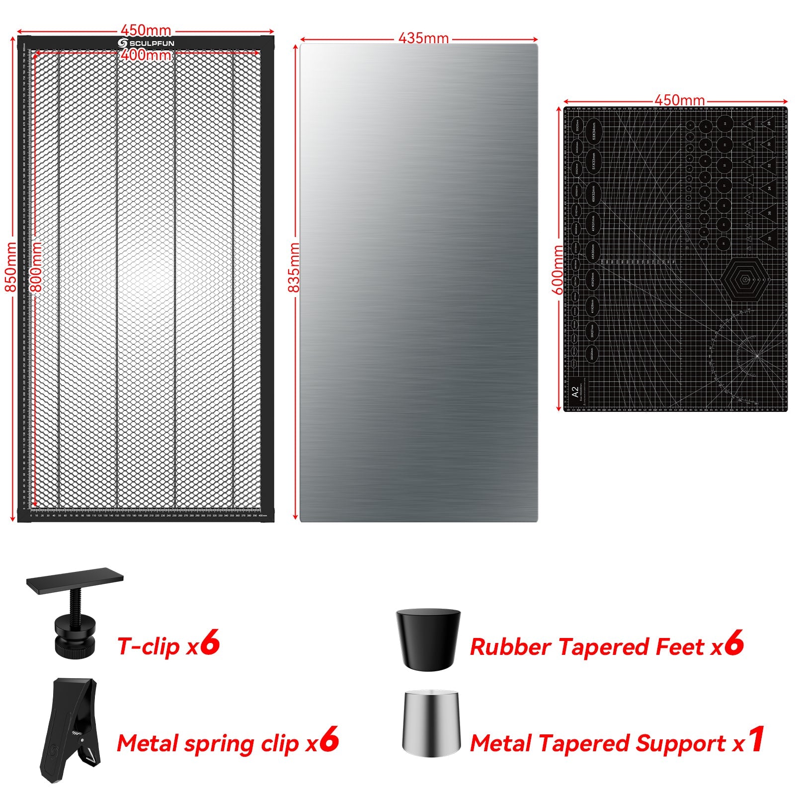 SCULPFUN H3 Laser Cutting Honeycomb Panel Workbench  400x800mm