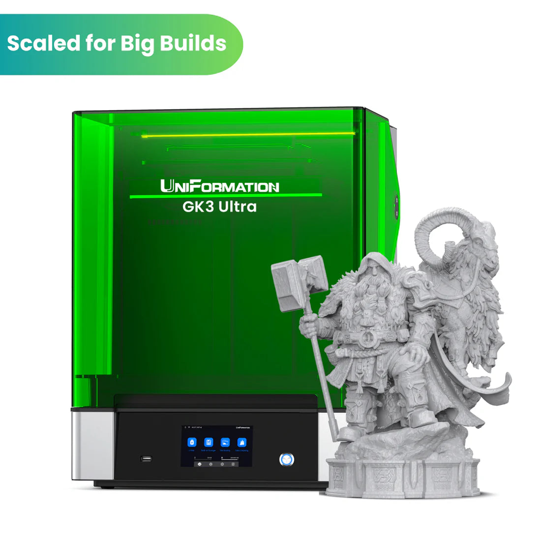 Uniformation GK3 Ultra – Imprimante résine professionnelle grand format 16K avec UV 405 nm