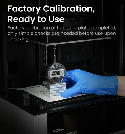 Uniformation GK3 Pro – Imprimante résine professionnelle haute résolution avec source lumineuse de 385 nm et contrôle actif de la température de la résine