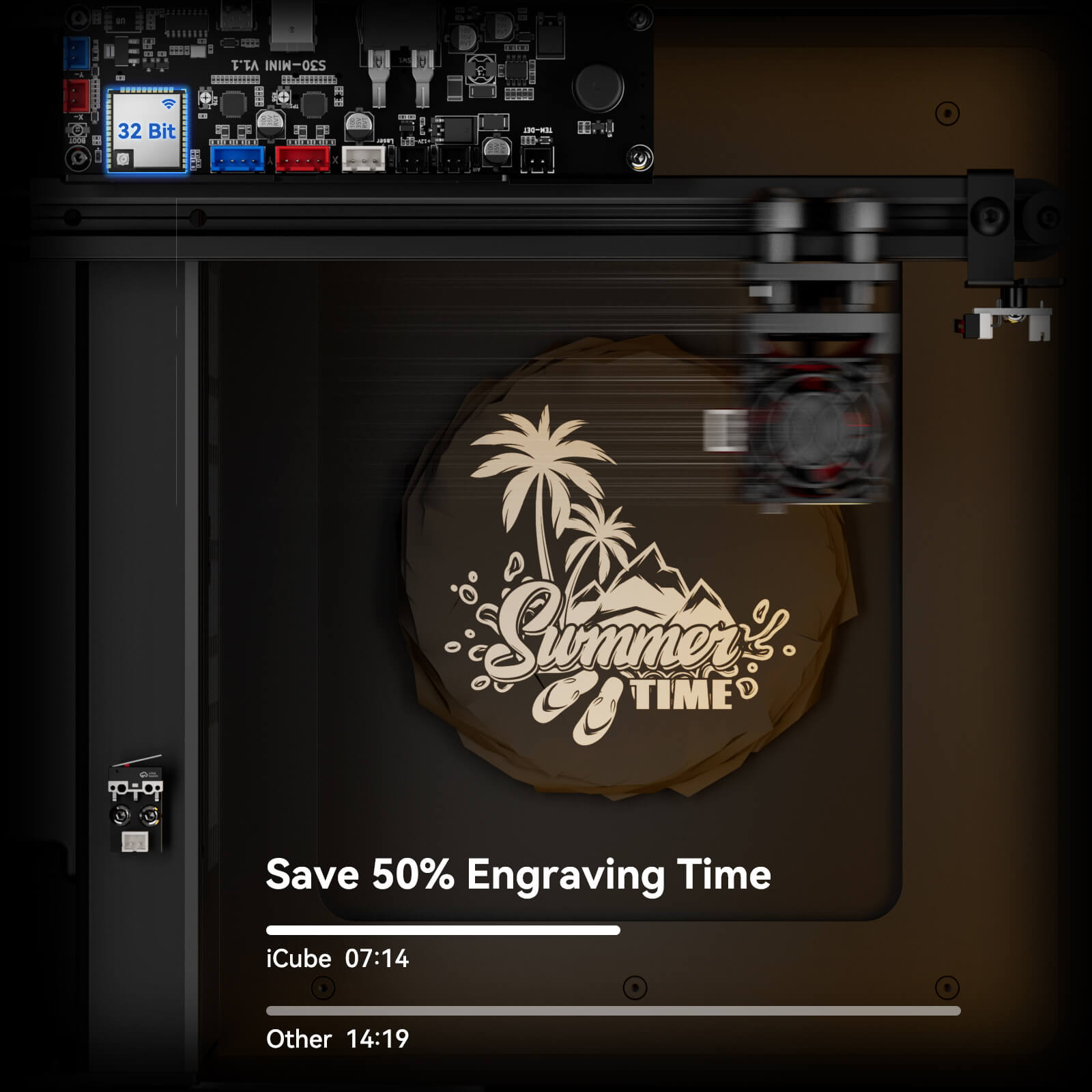 Sculpfun iCube Pro Max 10W Portable Laser Engraving Machine