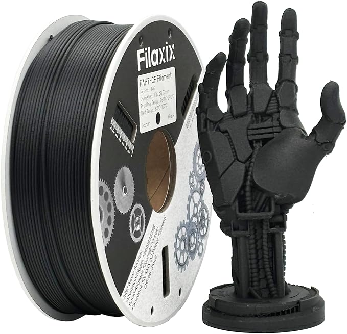 PAHT-CF - Nylon renforcé de fibres de carbone, noir - Filaxix