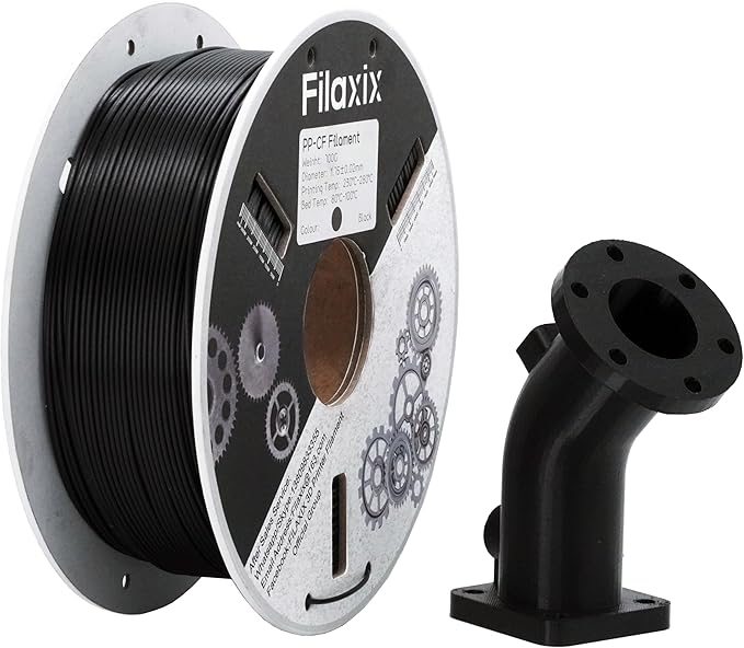 PP-CF - Polypropylène renforcé de fibres de carbone, noir - Filaxix