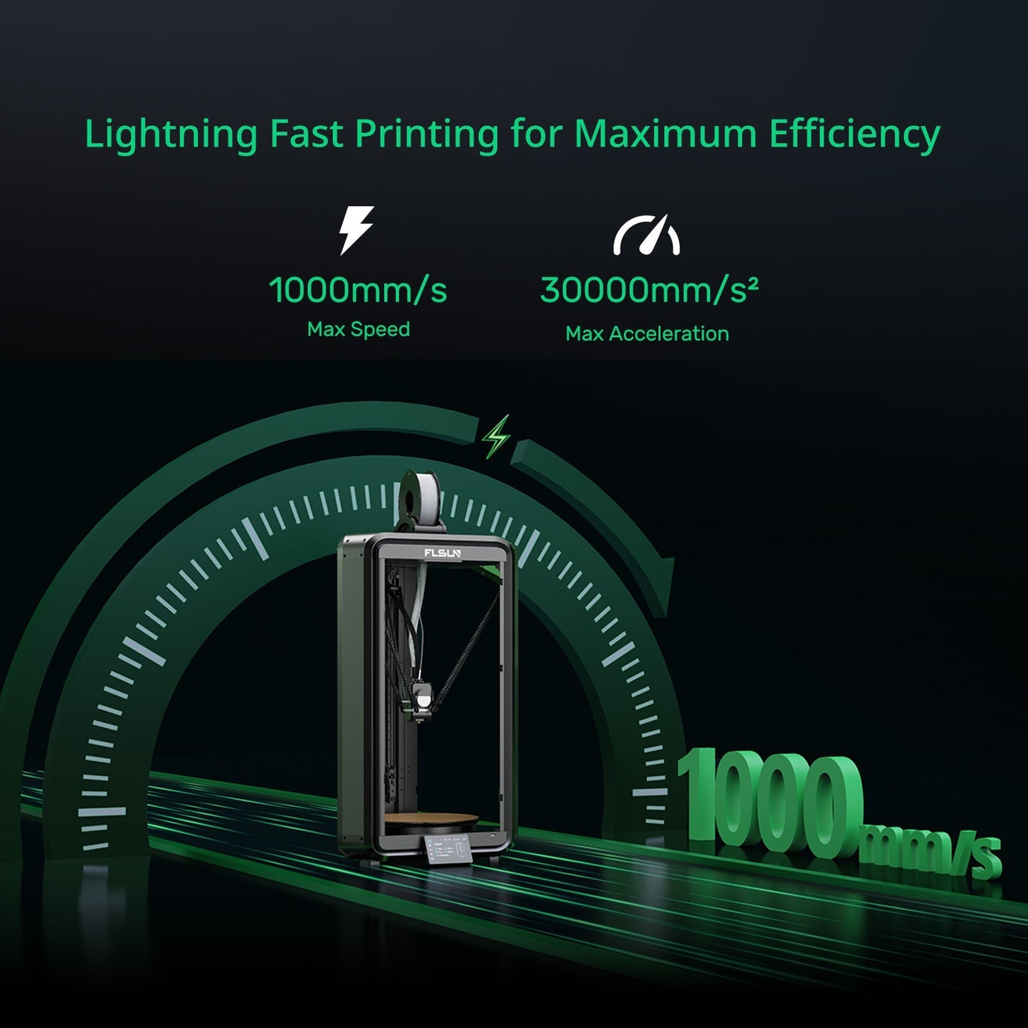 Flsun T1 Max - Delta haute vitesse avec un grand espace d'installation