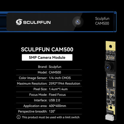 SCULPFUN CAM500 Lightburn Camera Precise Positioning for Laser Engravers
