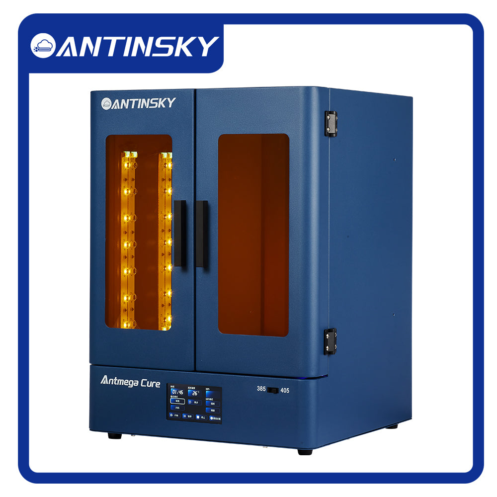 Séchage Antinsky Antmega – Post-polymérisation UV grand format à double longueur d'onde 385 nm + 405 nm