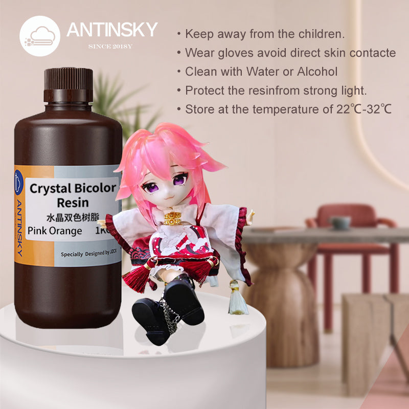 Résine bicolore cristalline 