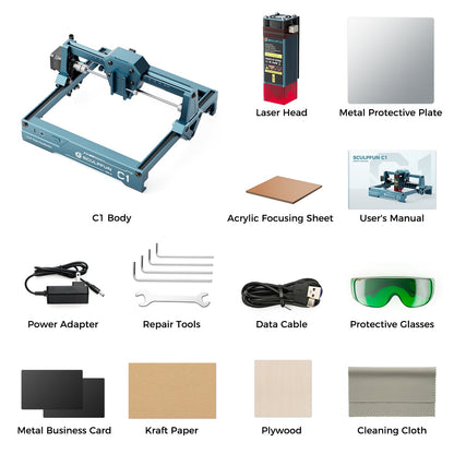 [Early Bird Sale]Sculpfun C1 Mini Portable Laser Engraver