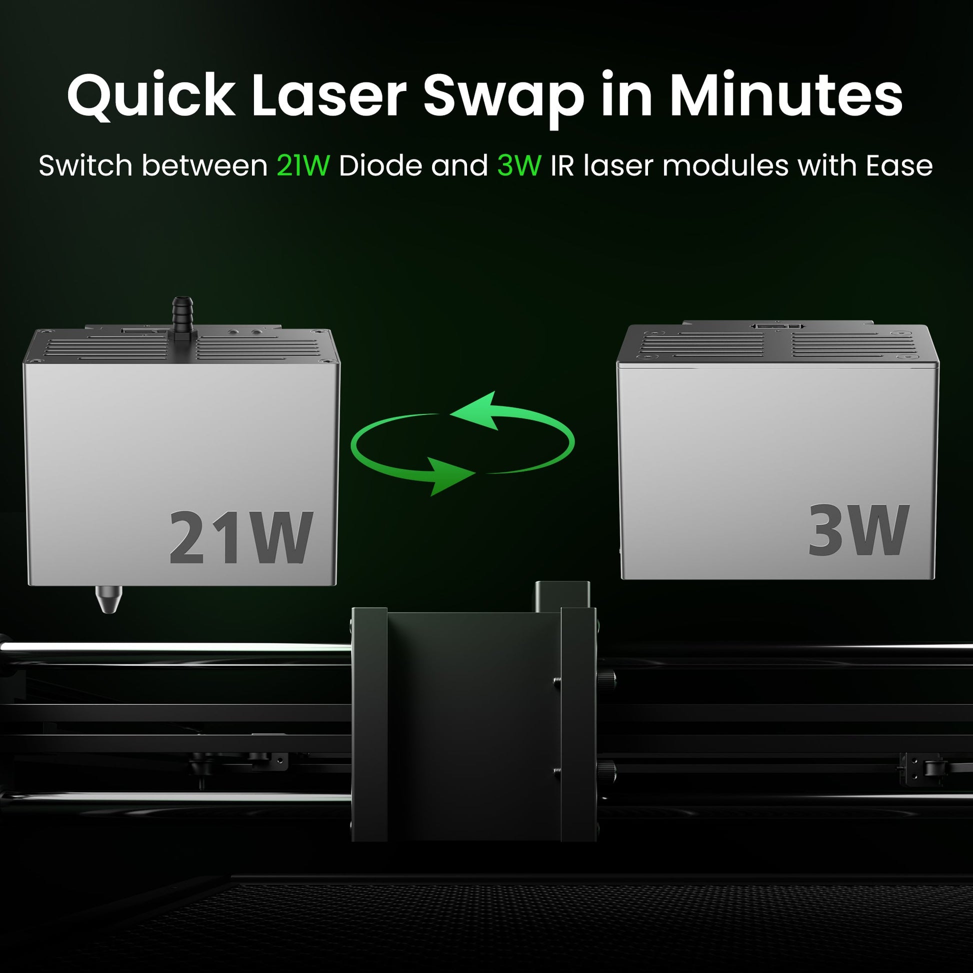 SCULPFUN E1 Pro Dual Laser Graviermaschine 21W + 3W IR 400 x 320 mm