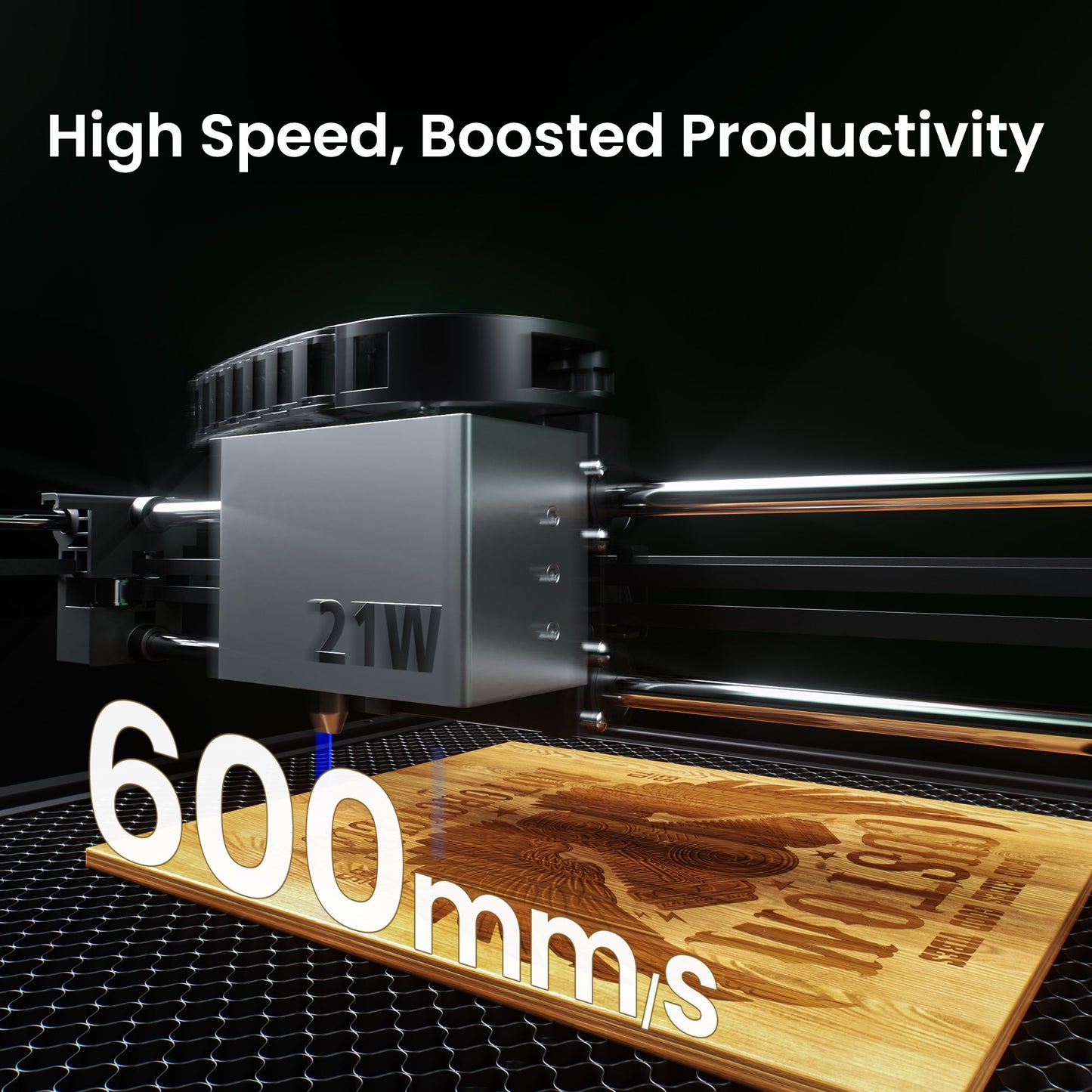 SCULPFUN E1 Pro Dual Laser Graviermaschine 21W + 3W IR 400 x 320 mm