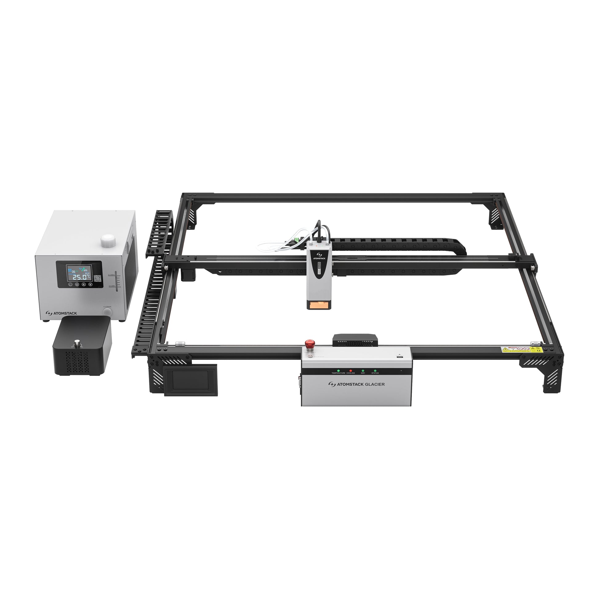 AtomStack Glacier 120W/90W Wassergekühlter Diodenlaser-Gravierer