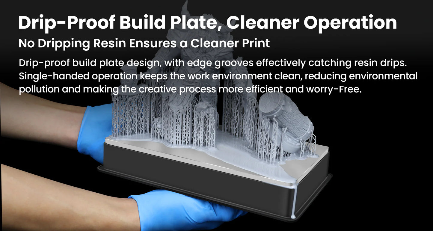 Uniformation GK3 Pro – Imprimante résine professionnelle haute résolution avec source lumineuse de 385 nm et contrôle actif de la température de la résine