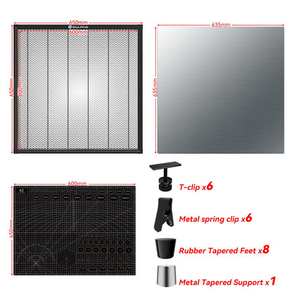 SCULPFUN H3 Laser Cutting Honeycomb Panel Workbench 600x600mm