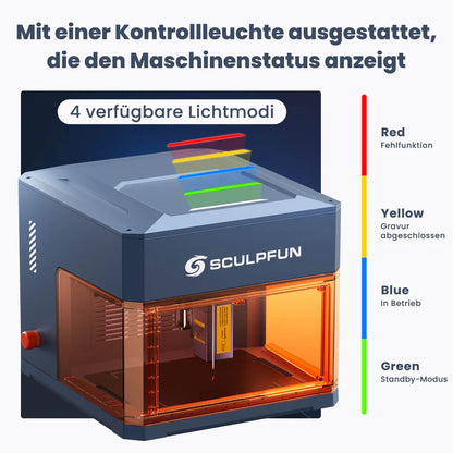 Sculpfun iCube Ultra - Graveur laser portable phare avec double équipement laser