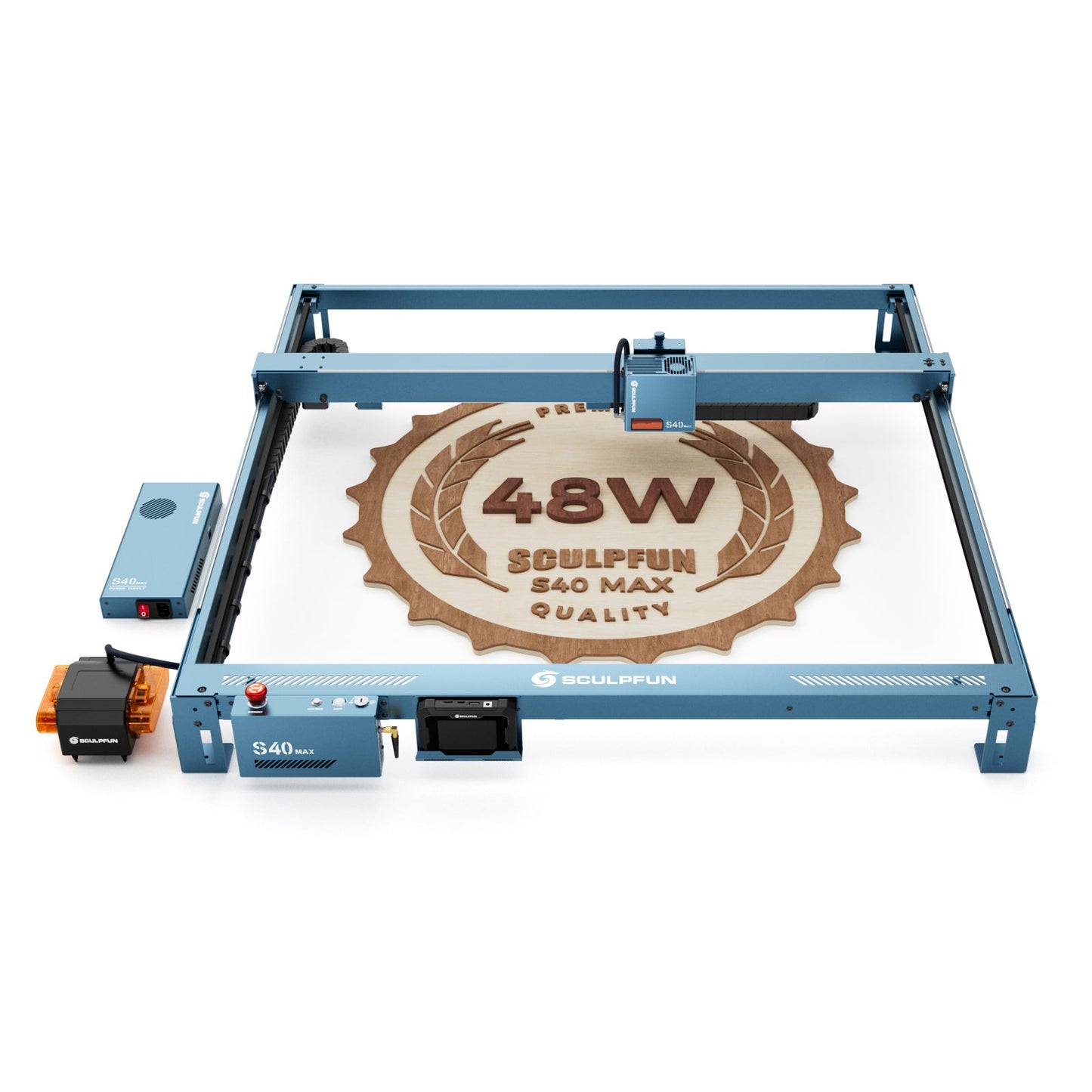 Sculpfun S40 MAX 48W Laser Engraver Cutting Machine 830*800mm Engraving Area
