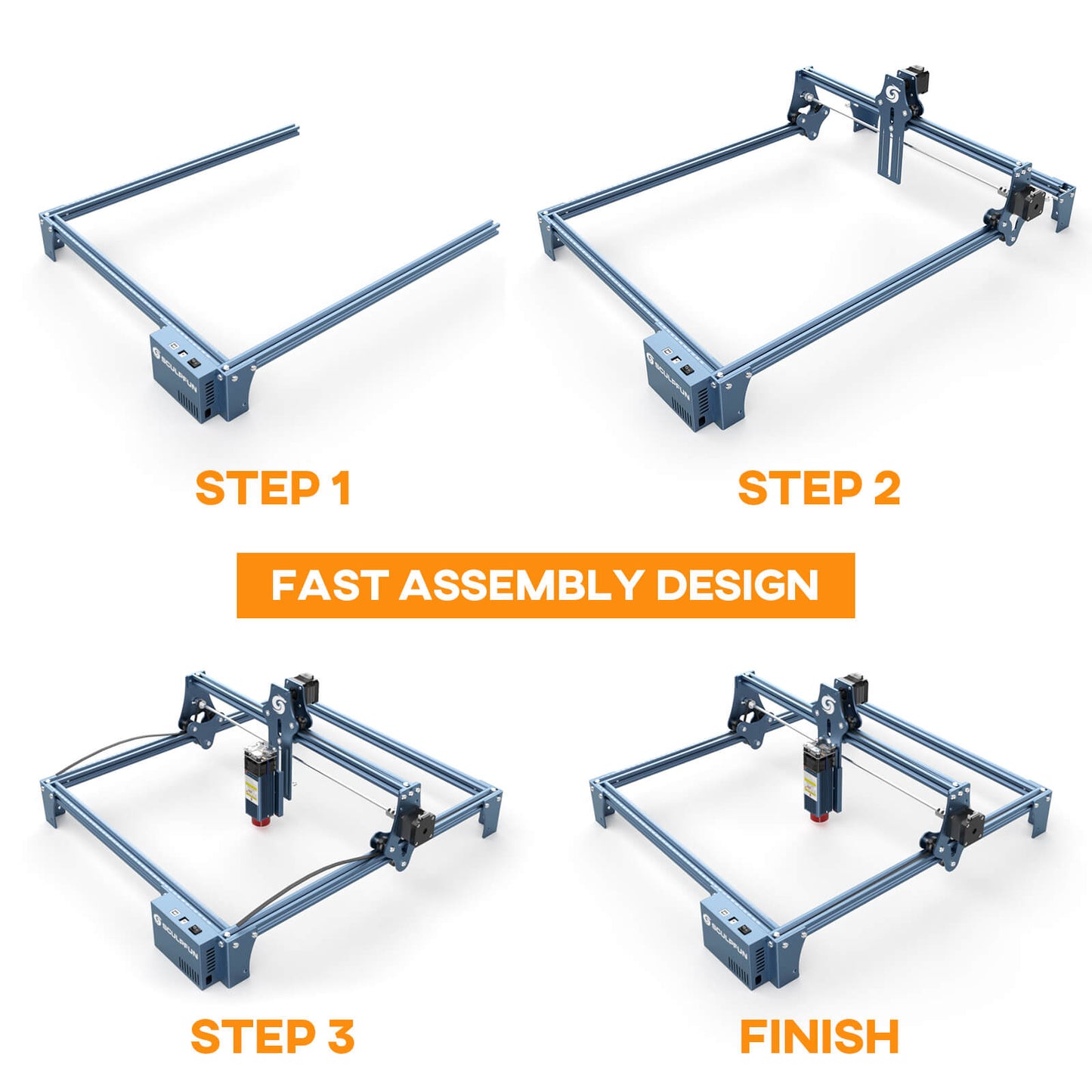 SCULPFUN S9 5.5W Laser Engraver With 0.06mm Ultra-Fine Compressed Spot