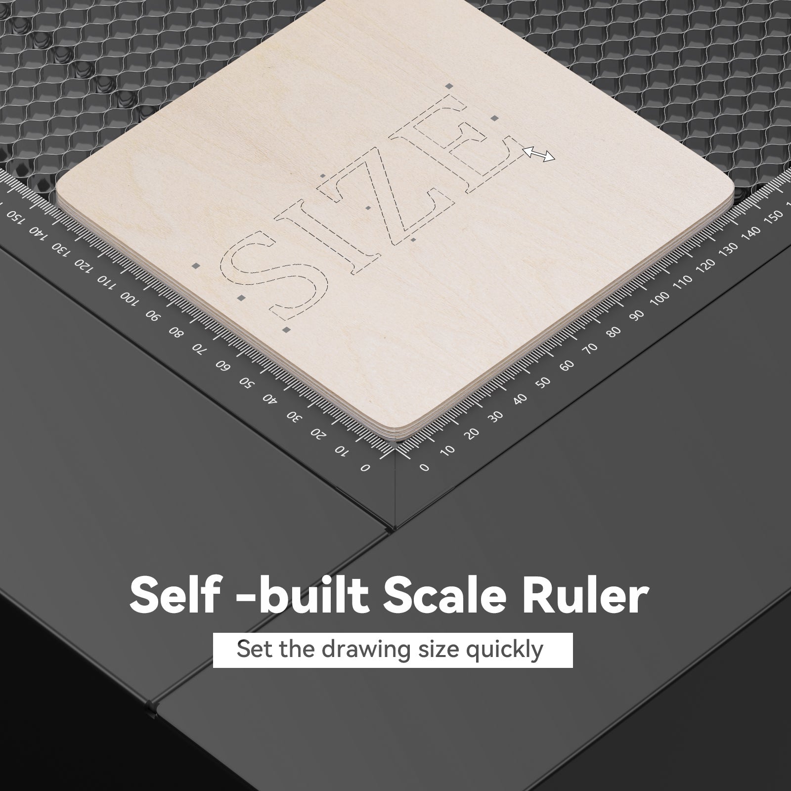 SCULPFUN H5 Gen2 Honeycomb Cutting Exhaust Platform 650×650mm Honeycomb Laser Bed with Fume Extraction Fan