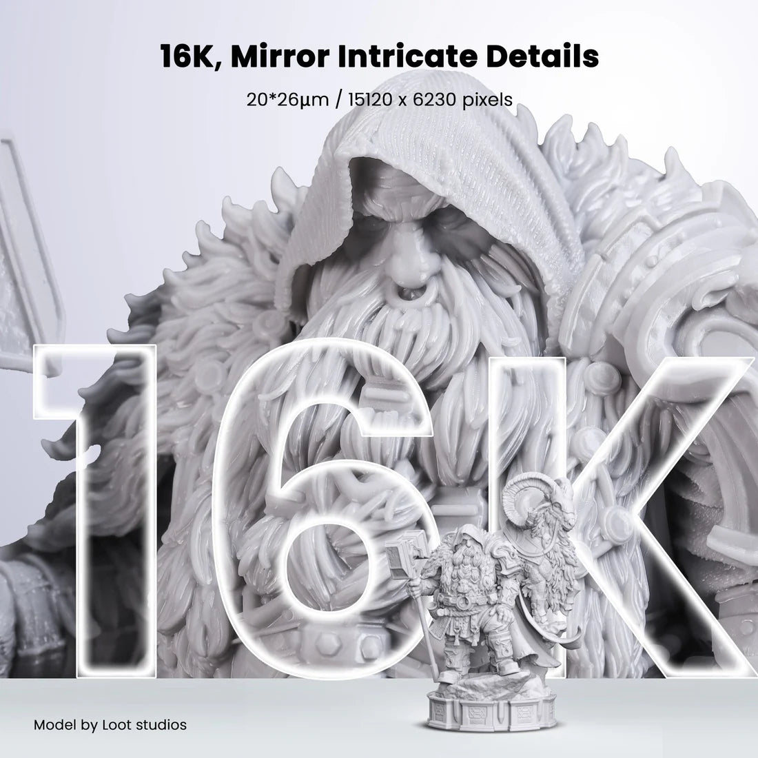 Uniformation GK3 Ultra – Imprimante résine professionnelle grand format 16K avec UV 405 nm