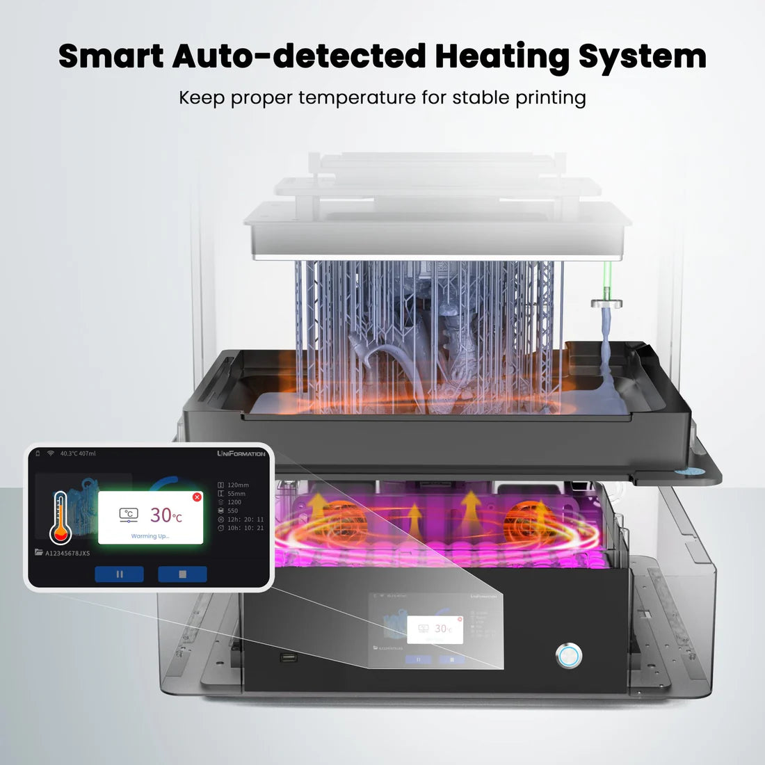 Uniformation GK3 Ultra – Imprimante résine professionnelle grand format 16K avec UV 405 nm